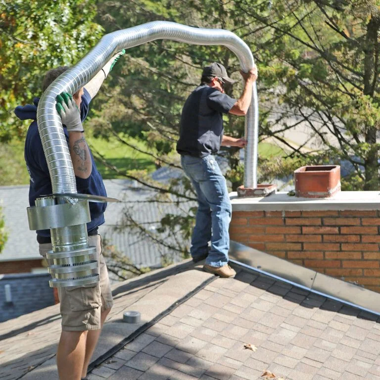 Chimney liner installation
