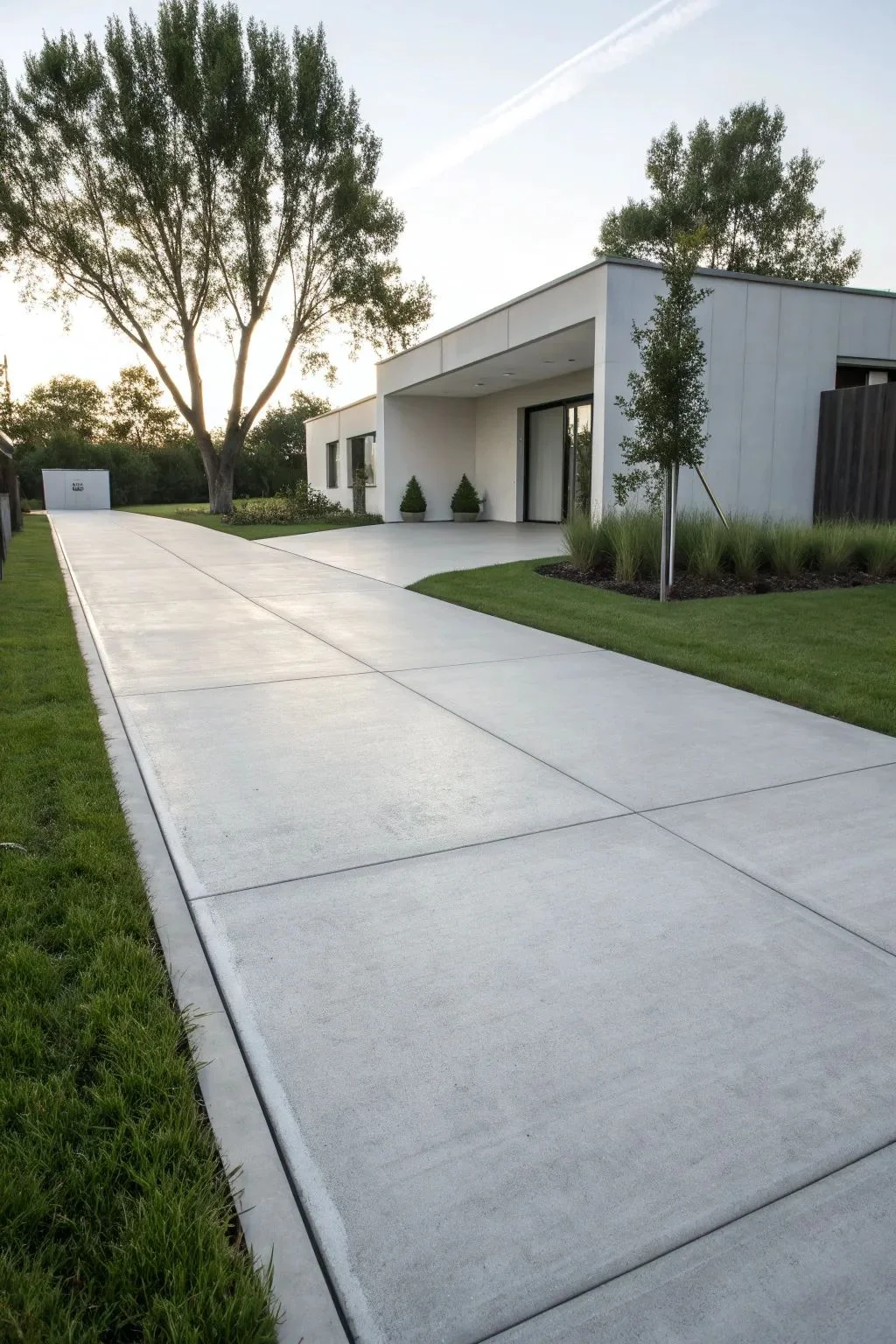 Modern concrete driveway NJ