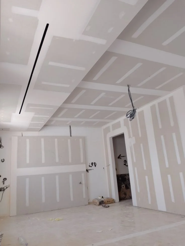Drywall taping and mudding